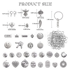 DIY-Motivation-Wort-Charm-Schlüsselanhänger-Kit zum Herstellen von Schlüsselanhängern&nbsp;DIY-SZ0008-38