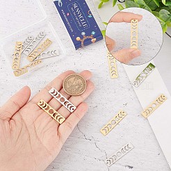 16 шт. подвески из нержавеющей стали 201 двух цветов STAS-SC0005-10