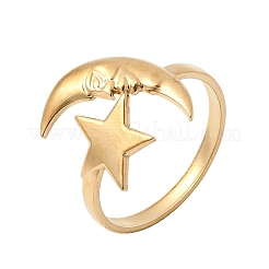 Открытые кольца манжеты из нержавеющей стали 304&nbsp;RJEW-H265-03G