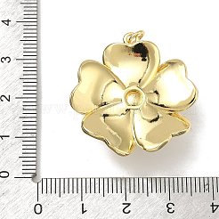 Pendenti in ottone e plastica ABS con perle finte&nbsp;KK-Z153-10G