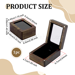 Aufbewahrungsboxen aus Holz für Pendelleuchten mit Sichtfenster und Magnetdeckel&nbsp;CON-WH0107-100A