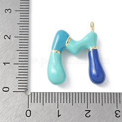 Латунь эмаль подвески KK-E093-03G-M-01