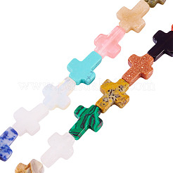 1 нить бусин из натуральных и синтетических смешанных драгоценных камней&nbsp;G-TA0002-83