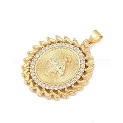 Латунные микро проложить кубического циркония подвески KK-F919-02G