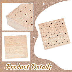 Дубовая деревянная подставка для шампура WOOD-WH0124-48A