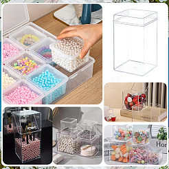 6 шт. Пластиковые коробки для хранения кукол с крышкой&nbsp;CON-BC0007-71A