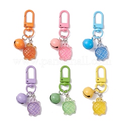 6 шт. 6-х цветная подвеска в виде черепахи из светящейся смолы HJEW-JM03869