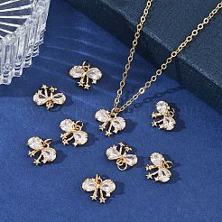 Ciondoli Shegrace in ottone con pavé di zirconi cubici trasparenti&nbsp;XGRQ4D075-654G