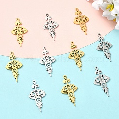 10 шт. подвески из нержавеющей стали 201 двух цветов&nbsp;STAS-YW0011-06