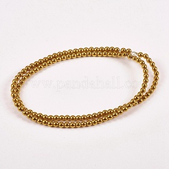 Electroplate non magnetici ematite sintetico fili di perline&nbsp;X-G-J169A-3mm-04