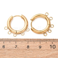 304 cerchietto per orecchini in acciaio inossidabile&nbsp;STAS-D183-02F-G