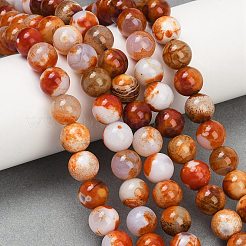 Природный агат бисер нитей&nbsp;G-NH0001-G15-01