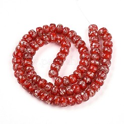 Светящиеся стеклянные бусины ручной работы из золотой фольги FOIL-N029-02A-07