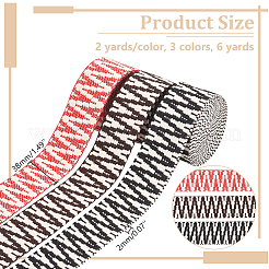 3 шт. 3-х цветные поликоттоновые ленты OCOR-WR0001-24