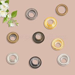 200 jeu de 4 œillets en fer de couleurs assorties&nbsp;SCRA-GF0001-10A-04