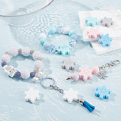 10 шт. 5 цвета пищевые экологически чистые силиконовые бусины SIL-SC0001-92