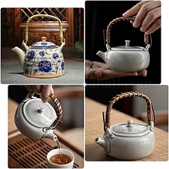 4 шт. 2-х цветная ротанговая металлическая ручка для чайника FIND-PH0001-06