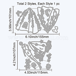 Углеродистая сталь разрезает трафареты DIY-WH0309-395