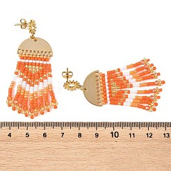 Pendientes de araña de latón para mujer.&nbsp;EJEW-MZ00757-03