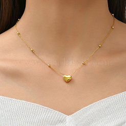 Стильные ожерелья из нержавеющей стали с подвеской в форме сердца для девочек KE1353