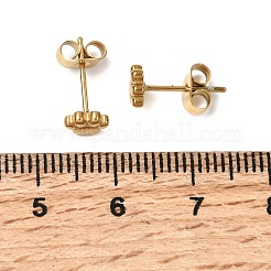 Серьги-гвоздики из нержавеющей стали 304 для женщин&nbsp;LS-EJEW-G459-01A-G