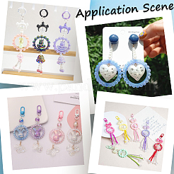 30 шт. УФ-покрытие непрозрачные акриловые бусины рамки PACR-SP0001-03