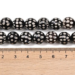 Estilo tibetano dZi abalorios hebras&nbsp;G-G328-A02-10mm