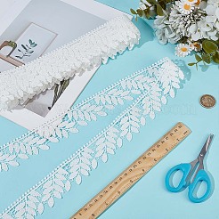 10 mètre de bordure en dentelle de polyester à motif de feuilles&nbsp;OCOR-WR0001-87B