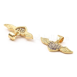 Покрытие стойки латунь микропаве прозрачные подвески из кубического циркония KK-M253-09G