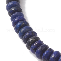 2 pulsera elástica de cuentas de lapislázuli natural&nbsp;BJEW-JB13415-02