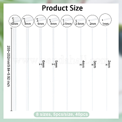 40 tubo rotondo in plastica ABS in 8 stili&nbsp;KY-OC0001-41