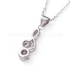 Ottone zirconi collane ciondolo&nbsp;NJEW-JN02619-03