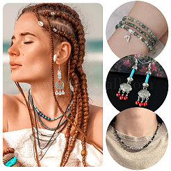 60шт 6 стиля сплава распорные бусины&nbsp;FIND-PH0020-69