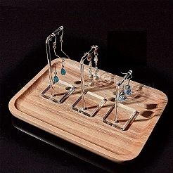 Прозрачные акриловые стойки для серег&nbsp;EDIS-WH0007-01