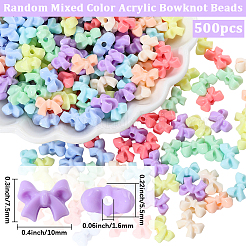 500 шт. Непрозрачные акриловые бусины&nbsp;SACR-PA0001-21B