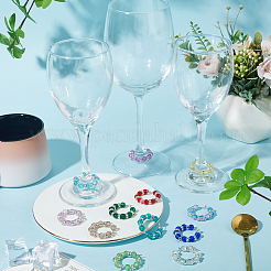 Окрашенные распылением хрустящие бокалы для бокалов для вина AJEW-SC0002-17