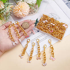 32 pendentif nœud papillon en alliage émaillé de 8 styles&nbsp;HJEW-WR00039
