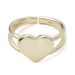 Стойка покрытие латунь открытые манжеты кольца RJEW-K257-22G