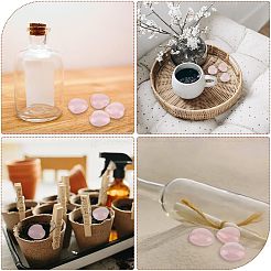 20шт натуральный розовый кварцевый сердечный пальмовый камень G-HY0001-02