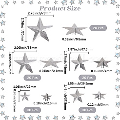 120 шт. 5 стиля железных витринных украшений&nbsp;IFIN-GF0001-50