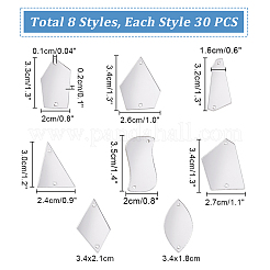 Треугольные/многоугольные/прямоугольные/конский глаз/ромбовые акриловые соединительные подвески&nbsp;MACR-PH0001-85B