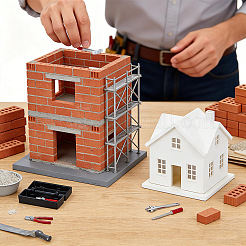 Outils miniatures en alliage avec boîte de rangement&nbsp;MIMO-GA0001-01A