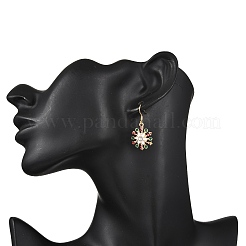 Болтающийся серьги сплава эмали EJEW-JE06608