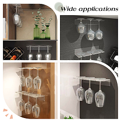 Прозрачная акриловая настенная подставка для бокалов ODIS-WH0026-09