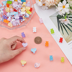 64 шт. Пластиковые и смоляные пряжки для обуви&nbsp;HJEW-ME00038