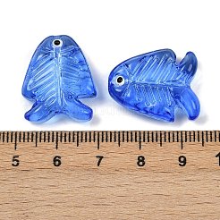 Прозрачные стеклянные эмалевые бусины&nbsp;LAMP-U004-06O