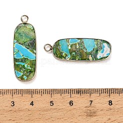 Pendentifs en jaspe impérial synthétique teint&nbsp;GG-CBAA20A-05G-08