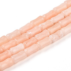 Нити бусин из натурального красного нефрита G-T140-85