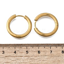 Круглые серьги-кольца из нержавеющей стали 304 EJEW-V005-01G-02