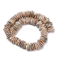 Fili di perle di perline keshi barocche naturali&nbsp;PEAR-S018-05D-01